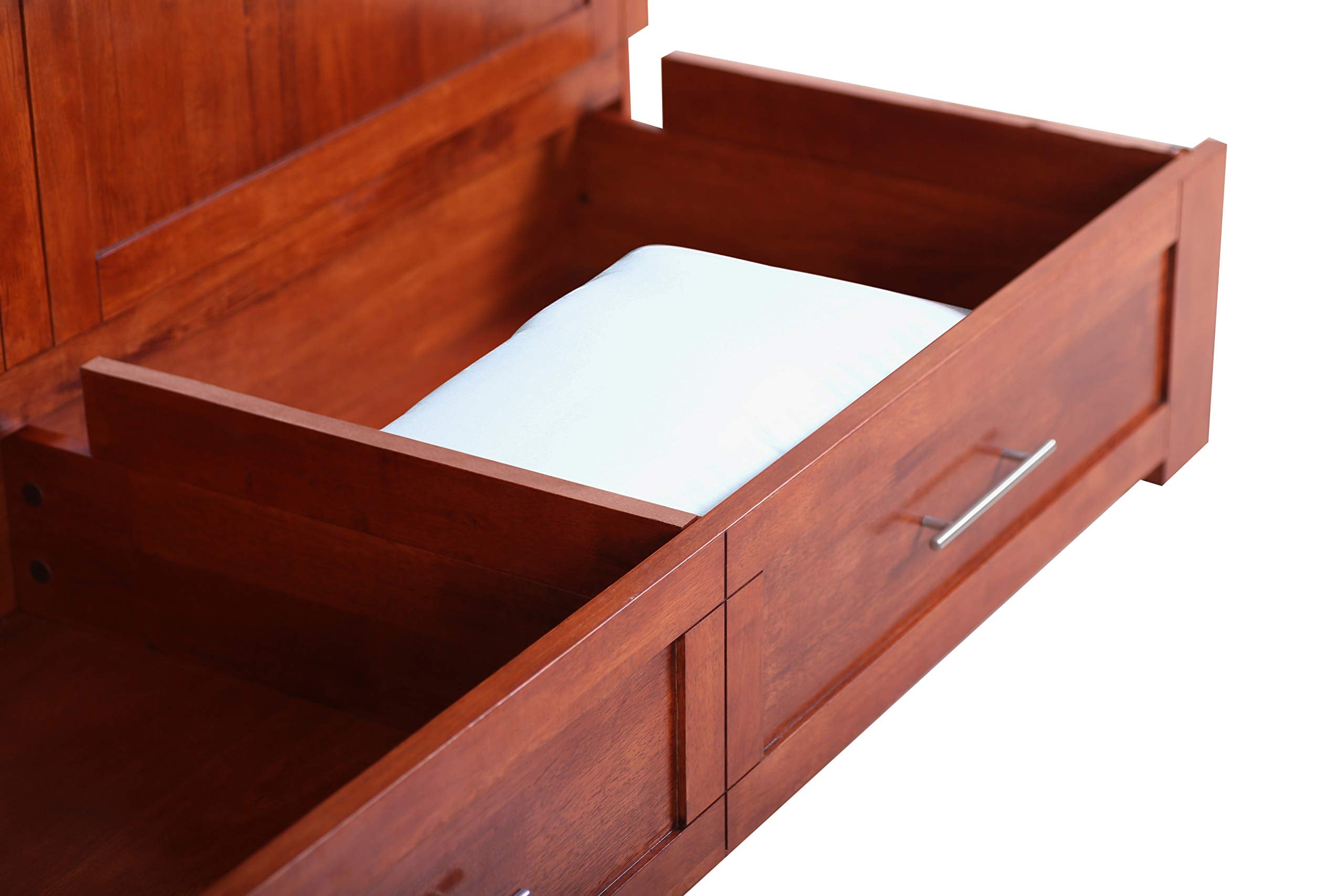 Daily Delight Murphy Cabinet Chest Bed with Charging Station 6 Inch