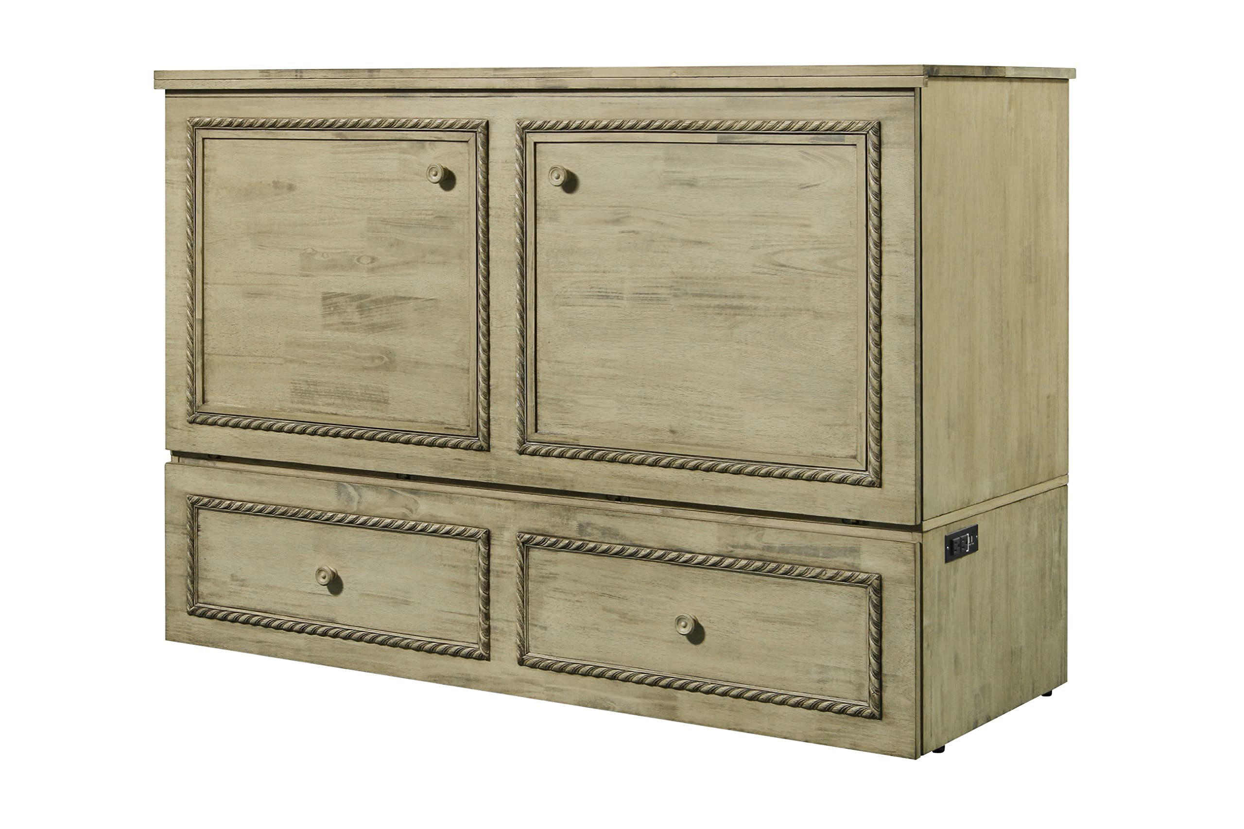 Mega Solutions Limited Edition Venetian Murphy Cabinet Bed (Antique Oak)