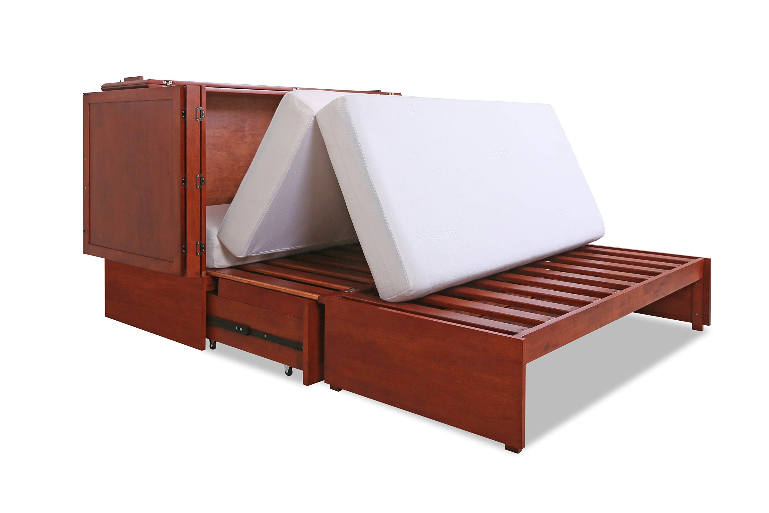 Daily Delight Murphy Cabinet Chest Bed with Charging Station 6 Inch