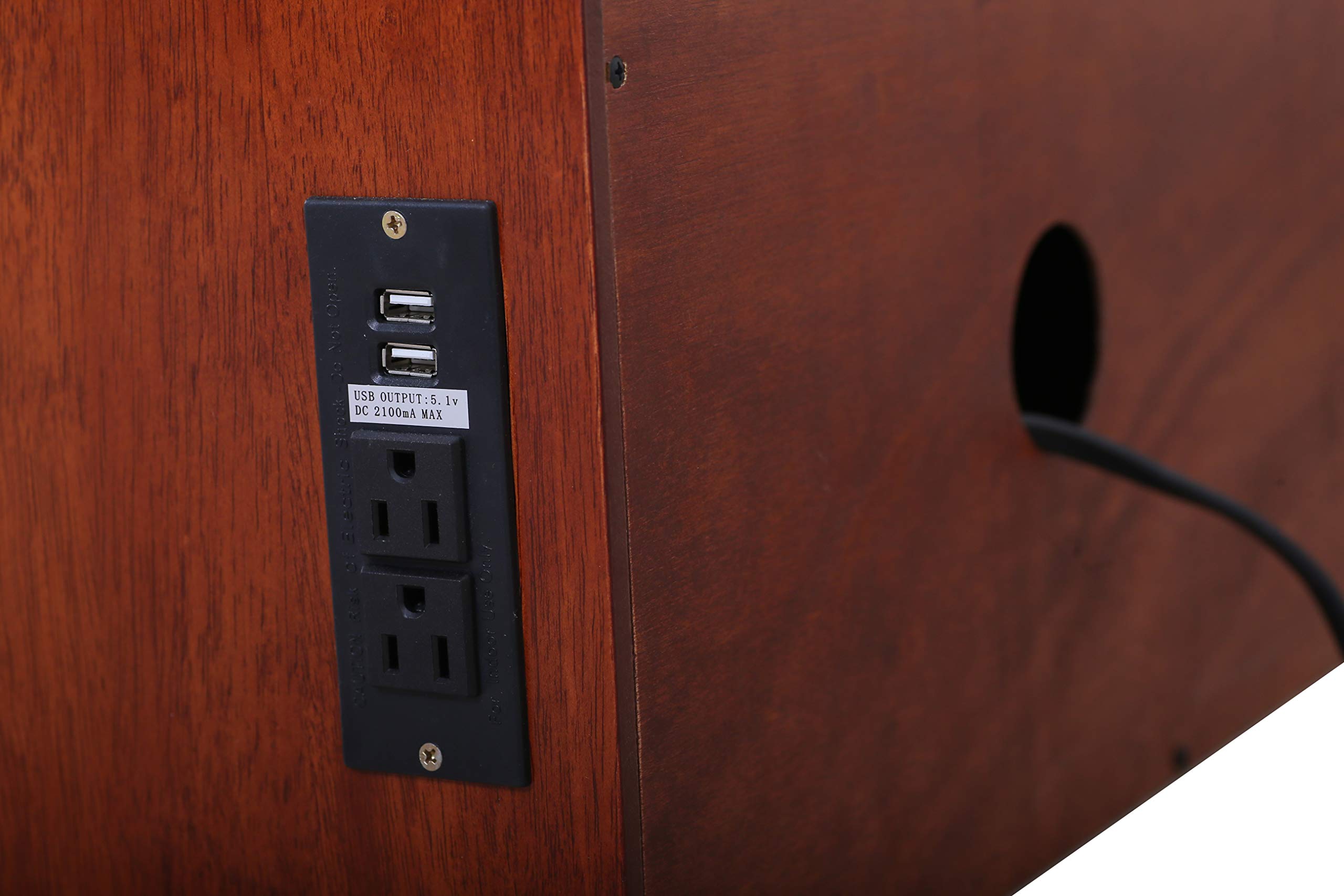 Daily Delight Murphy Cabinet Chest Bed with Charging Station 6 Inch