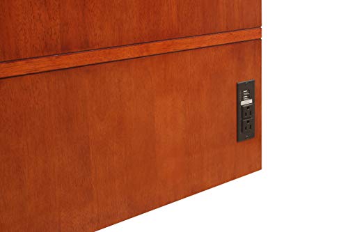 Paradiseo Murphy Cabinet Chest Bed with Charging Station 6 Inch, Queen