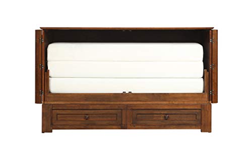 Paradiseo Murphy Cabinet Chest Bed with Charging Station 6 Inch, Queen
