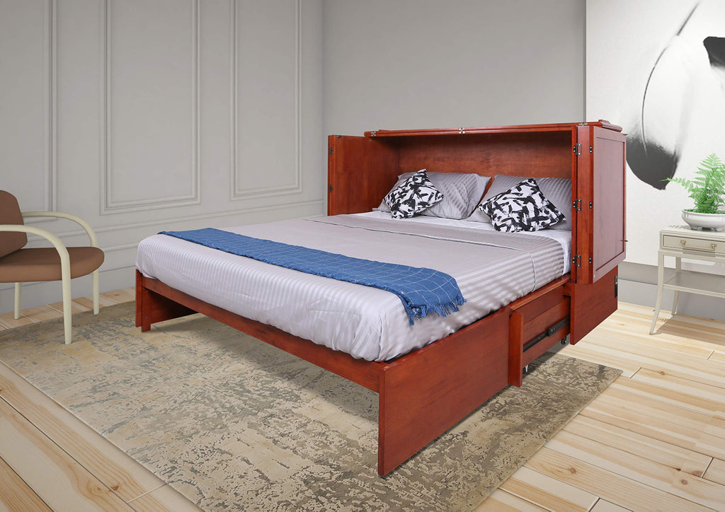 Daily Delight Murphy Cabinet Chest Bed with Charging Station 6 Inch