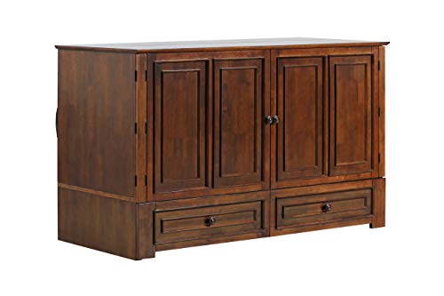 Paradiseo Murphy Cabinet Chest Bed with Charging Station 6 Inch, Queen