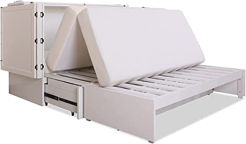 Daily Delight Murphy Cabinet Chest Bed with Charging Station 6 Inch