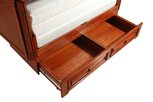 Paradiseo Murphy Cabinet Chest Bed with Charging Station 6 Inch, Queen