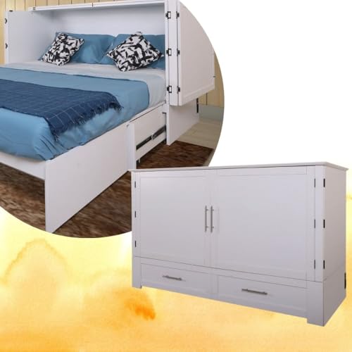 Daily Delight Murphy Cabinet Chest Bed with Charging Station 6 Inch