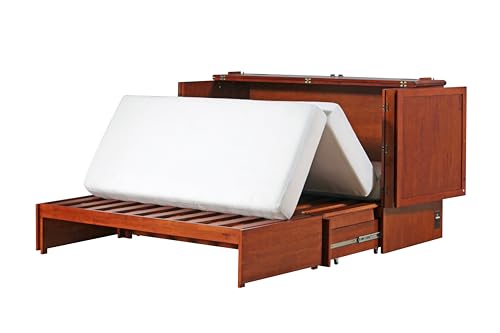 Paradiseo Murphy Cabinet Chest Bed with Charging Station 6 Inch, Queen