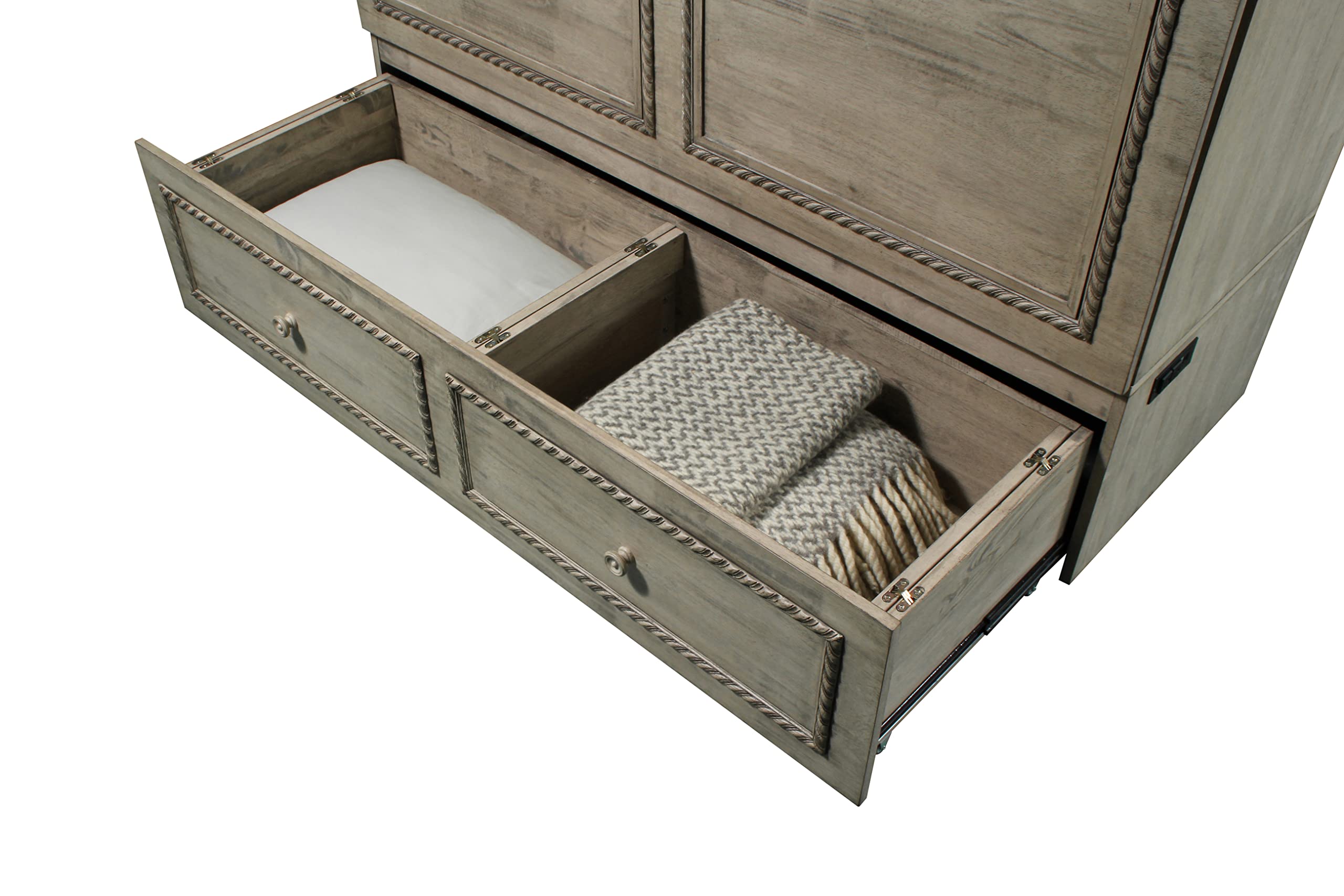Mega Solutions Limited Edition Venetian Murphy Cabinet Bed (Antique Oak)