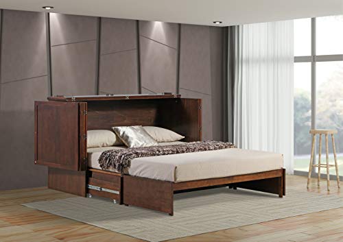 Paradiseo Murphy Cabinet Chest Bed with Charging Station 6 Inch, Queen