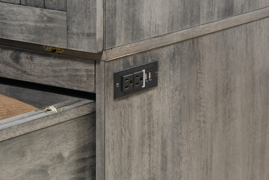 Tuscany Galaxy Grey with Charging Station 6 Inch, Queen